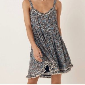 Spell Poppy Strappy Mini Dresz